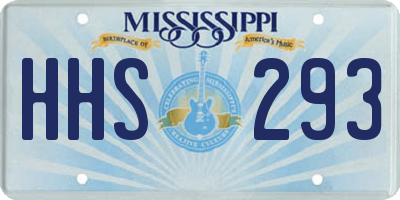 MS license plate HHS293