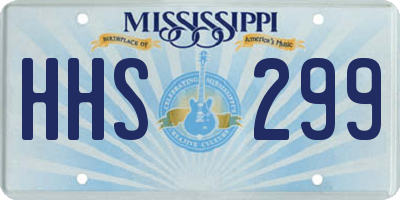MS license plate HHS299