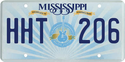 MS license plate HHT206