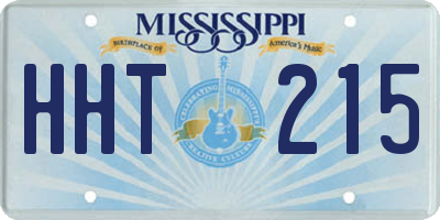 MS license plate HHT215