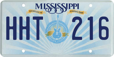 MS license plate HHT216