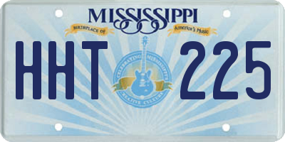 MS license plate HHT225