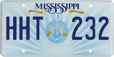 MS license plate HHT232