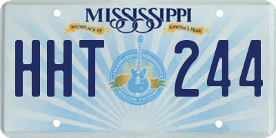 MS license plate HHT244