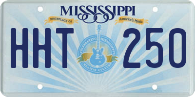 MS license plate HHT250