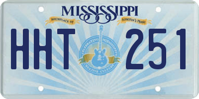 MS license plate HHT251