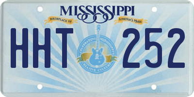 MS license plate HHT252