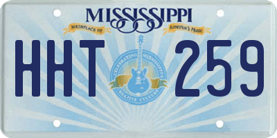 MS license plate HHT259