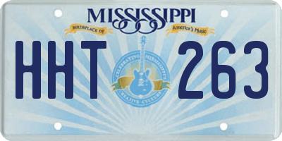MS license plate HHT263