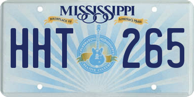 MS license plate HHT265