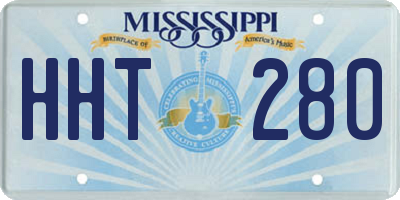 MS license plate HHT280