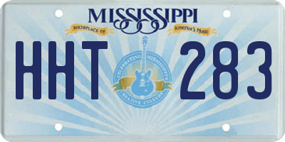 MS license plate HHT283