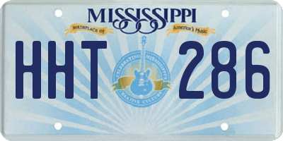 MS license plate HHT286