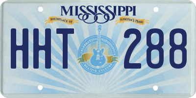 MS license plate HHT288