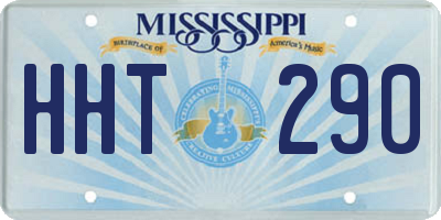 MS license plate HHT290