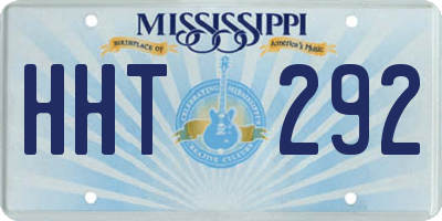 MS license plate HHT292