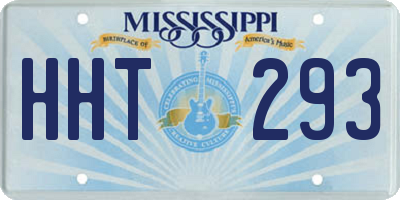 MS license plate HHT293