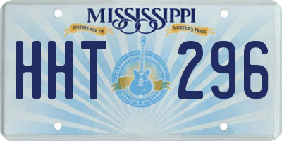 MS license plate HHT296