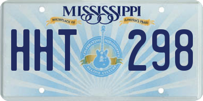 MS license plate HHT298