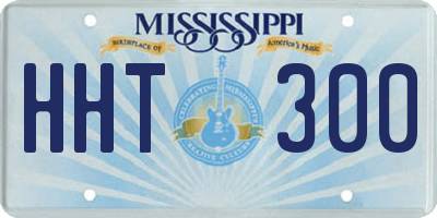 MS license plate HHT300