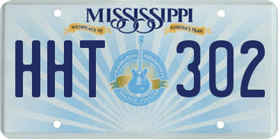 MS license plate HHT302