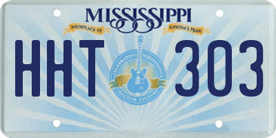 MS license plate HHT303