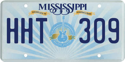 MS license plate HHT309