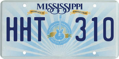 MS license plate HHT310