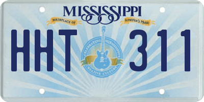 MS license plate HHT311