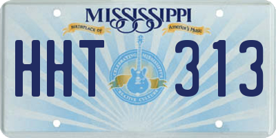 MS license plate HHT313