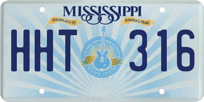 MS license plate HHT316