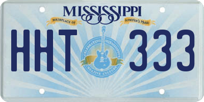 MS license plate HHT333