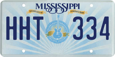 MS license plate HHT334
