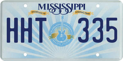 MS license plate HHT335