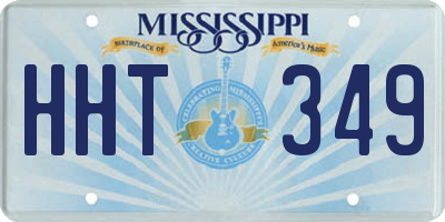 MS license plate HHT349