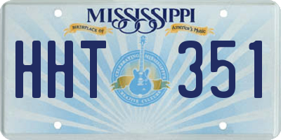 MS license plate HHT351