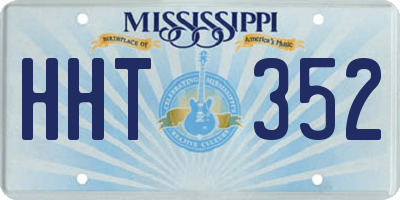 MS license plate HHT352