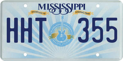 MS license plate HHT355
