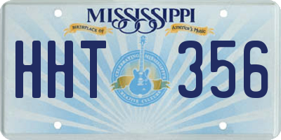 MS license plate HHT356