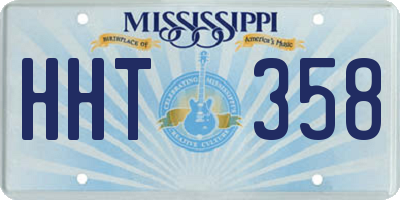 MS license plate HHT358