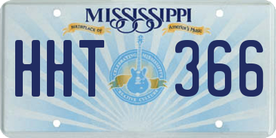 MS license plate HHT366