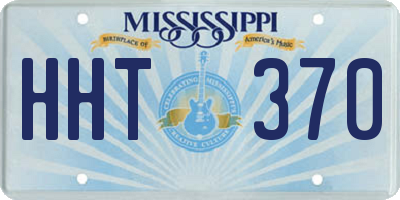 MS license plate HHT370