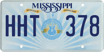 MS license plate HHT378