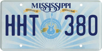 MS license plate HHT380