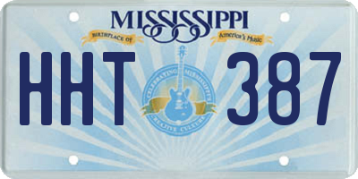 MS license plate HHT387