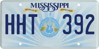 MS license plate HHT392