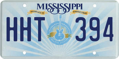 MS license plate HHT394