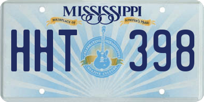 MS license plate HHT398