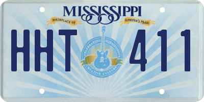 MS license plate HHT411