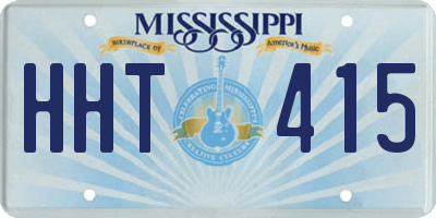 MS license plate HHT415